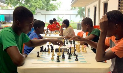 Playing chess is both a favorite pastime and serious undertaking for many students at the Greta Home and Academy. Several chess club members compete at an international level.